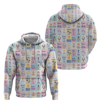 Aloha Summer Posters Grunge Textures Zip Hoodie