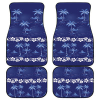 Blue Hawaii Palm Tree Hibiscus Car Mats Fantasy Summer Vibe LT01 - Polynesian Pride