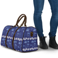 Blue Hawaii Palm Tree Hibiscus Travel Bag Fantasy Summer Vibe LT01 - Polynesian Pride