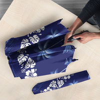 Blue Hawaii Palm Tree Hibiscus Umbrella Fantasy Summer Vibe LT01 - Polynesian Pride