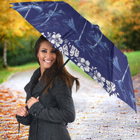 Blue Hawaii Palm Tree Hibiscus Umbrella Fantasy Summer Vibe LT01 - Polynesian Pride