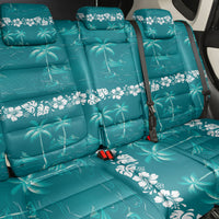 Cyan Hawaii Palm Tree Hibiscus Back Car Seat Cover Fantasy Summer Vibe LT01 - Polynesian Pride