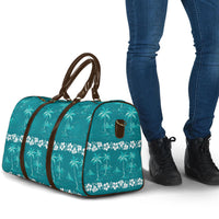 Cyan Hawaii Palm Tree Hibiscus Travel Bag Fantasy Summer Vibe LT01 - Polynesian Pride