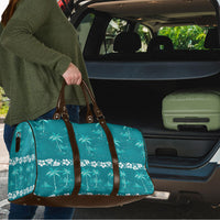 Cyan Hawaii Palm Tree Hibiscus Travel Bag Fantasy Summer Vibe LT01 - Polynesian Pride