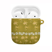 Yellow Hawaii Palm Tree Hibiscus AirPods Case Fantasy Summer Vibe LT01 Yellow - Polynesian Pride