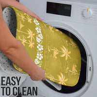 Yellow Hawaii Palm Tree Hibiscus Bathroom Set Fantasy Summer Vibe LT01 - Polynesian Pride