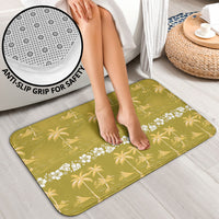 Yellow Hawaii Palm Tree Hibiscus Bathroom Set Fantasy Summer Vibe LT01 - Polynesian Pride
