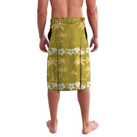 Yellow Hawaii Palm Tree Hibiscus Lavalava Fantasy Summer Vibe LT01 - Polynesian Pride