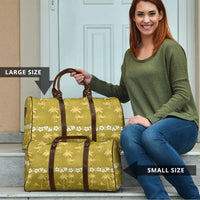 Yellow Hawaii Palm Tree Hibiscus Travel Bag Fantasy Summer Vibe LT01 - Polynesian Pride