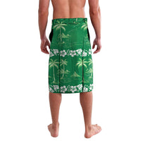 Green Hawaii Palm Tree Hibiscus Lavalava Fantasy Summer Vibe LT01 - Polynesian Pride