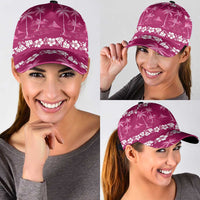 Pink Hawaii Palm Tree Hibiscus Classic Cap Fantasy Summer Vibe LT01 - Polynesian Pride