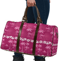 Pink Hawaii Palm Tree Hibiscus Travel Bag Fantasy Summer Vibe LT01 - Polynesian Pride
