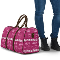 Pink Hawaii Palm Tree Hibiscus Travel Bag Fantasy Summer Vibe LT01 - Polynesian Pride