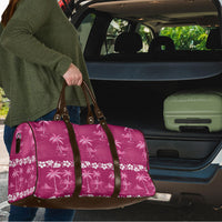 Pink Hawaii Palm Tree Hibiscus Travel Bag Fantasy Summer Vibe LT01 - Polynesian Pride