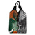 New Zealand and Ireland Rugby Grocery Bag Silver Fern With Shamrock 2023 World Cup