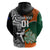 New Zealand and Ireland Rugby Hoodie Silver Fern With Shamrock 2023 World Cup LT01 - Polynesian Pride