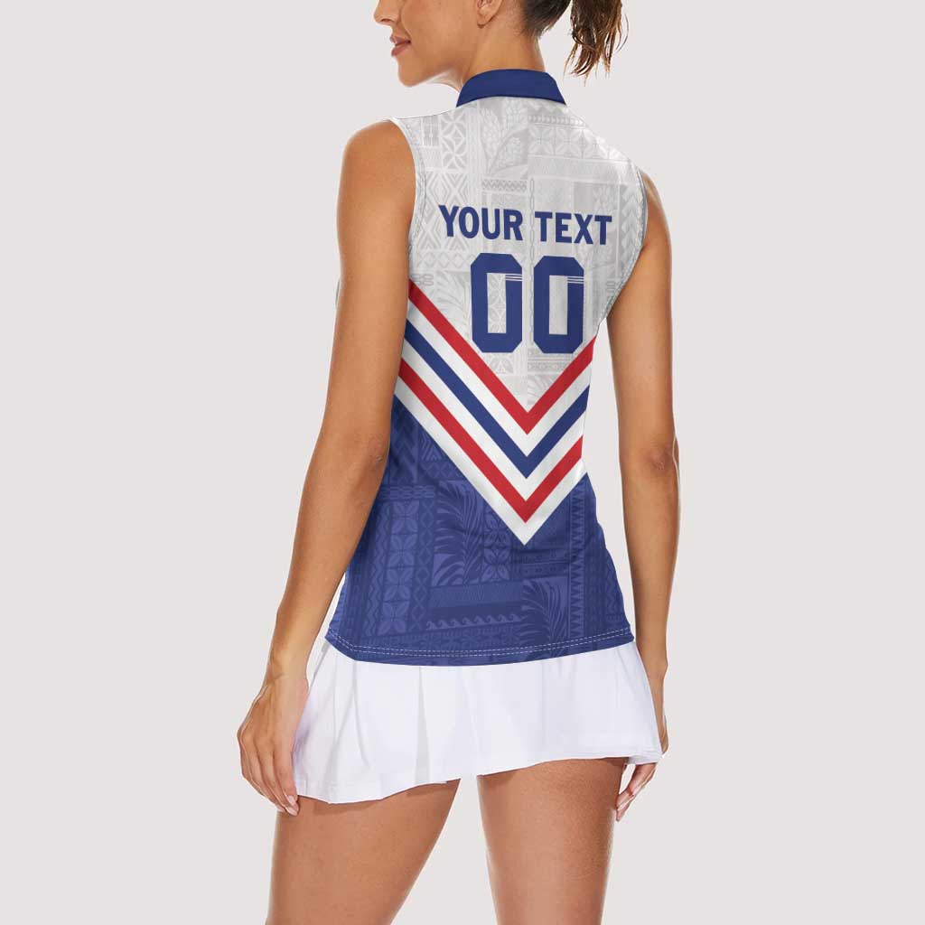 Custom Toa Samoa Rugby Women Sleeveless Polo Shirt 1992-1993 Special Edition - Polynesian Pride