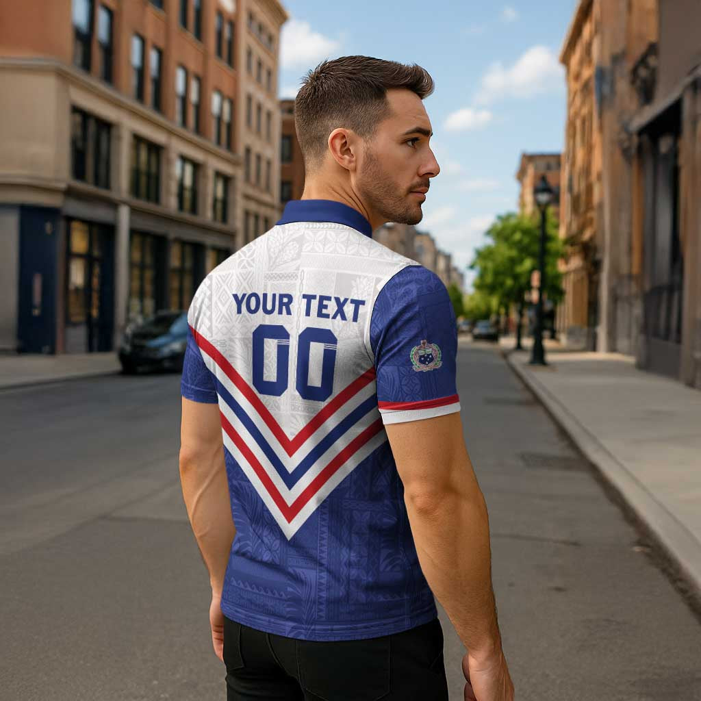 Custom Toa Samoa Rugby Zipper Polo Shirt 1992-1993 Special Edition - Polynesian Pride