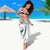 Maori Manta Ray Plumeria Teal Sarong