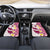 Maori Manta Ray Plumeria Royal Pink Car Mats