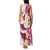 Maori Manta Ray Plumeria Royal Pink Family Matching Tank Maxi Dress and Hawaiian Shirt