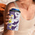 Maori Manta Ray Plumeria Deep Purple 4 in 1 Can Cooler Tumbler