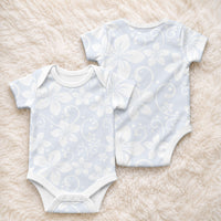 Plumeria Floral White Sunday Baby Onesie LT01 - Polynesian Pride