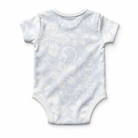 Plumeria Floral White Sunday Baby Onesie LT01 - Polynesian Pride