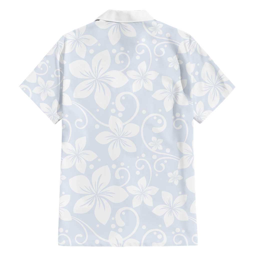 Plumeria Floral White Sunday Hawaiian Shirt