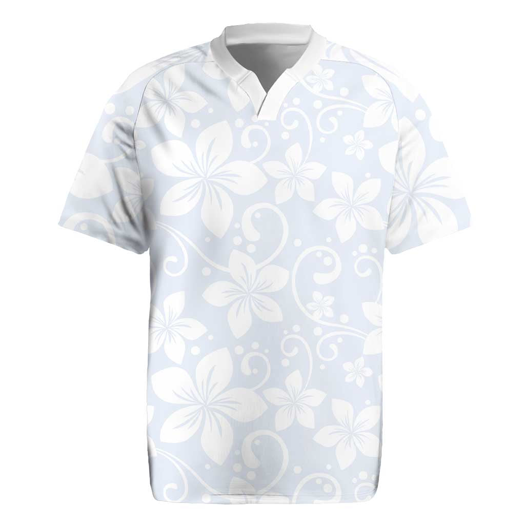 Plumeria Floral White Sunday Rugby Jersey