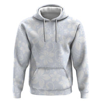 Plumeria Floral White Sunday Zip Hoodie LT01 Pullover Hoodie White - Polynesian Pride