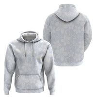 Plumeria Floral White Sunday Zip Hoodie LT01 - Polynesian Pride