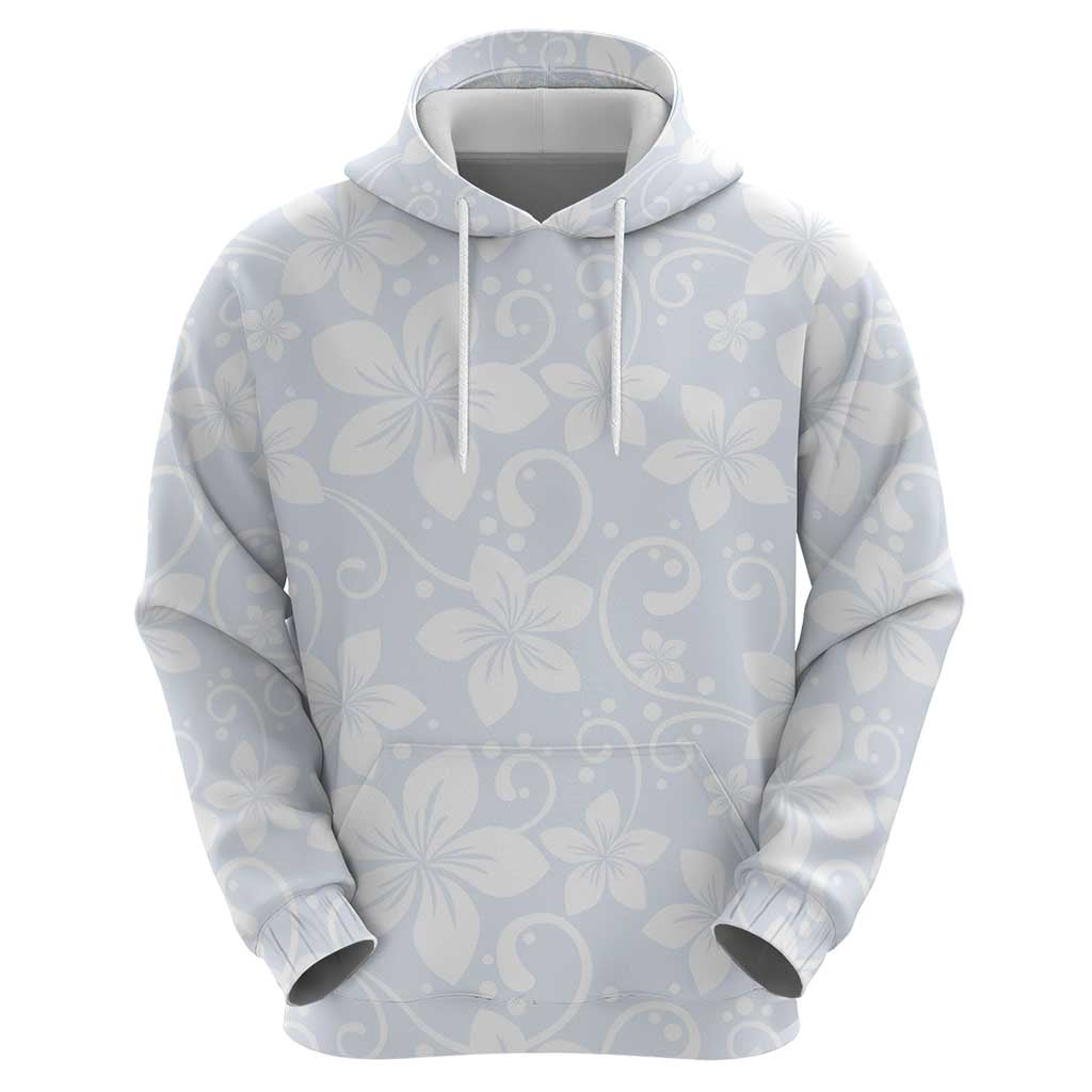 Plumeria Floral White Sunday Zip Hoodie LT01 - Polynesian Pride