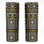 Fiji Masi Tapa Pattern Yellow Skinny Tumbler - Polynesian Pride