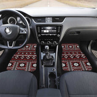 Fiji Masi Tapa Pattern Red Car Mats - Polynesian Pride