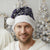 Fiji Masi Tapa Pattern Purple Christmas Santa Hat - Polynesian Pride