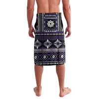 Fiji Masi Tapa Pattern Purple Lavalava - Polynesian Pride
