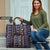 Fiji Masi Tapa Pattern Purple Travel Bag - Polynesian Pride