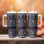 Fiji Masi Tapa Pattern Purple Tumbler With Handle - Polynesian Pride