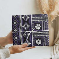 Fiji Masi Tapa Pattern Purple Wrapping Paper - Polynesian Pride