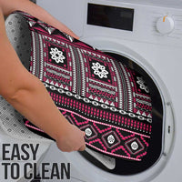 Fiji Masi Tapa Pattern Pink Bathroom Set - Polynesian Pride