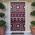 Fiji Masi Tapa Pattern Pink Door Cover - Polynesian Pride