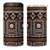 Fiji Masi Tapa Pattern Orange 4 in 1 Can Cooler Tumbler - Polynesian Pride