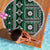 Fiji Masi Tapa Pattern Green Beach Blanket - Polynesian Pride