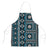 Fiji Masi Tapa Pattern Blue Apron - Polynesian Pride