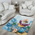 Hawaii Flamingo Area Rug Plumeria Tropical Beach