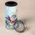 Hawaii Flamingo 4 in 1 Can Cooler Tumbler Plumeria Tropical Beach