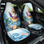 Hawaii Flamingo Car Seat Cover Plumeria Tropical Beach