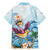 Hawaii Flamingo Family Matching Mermaid Dress and Hawaiian Shirt Plumeria Tropical Beach