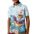 Hawaii Flamingo Kid Polo Shirt Plumeria Tropical Beach